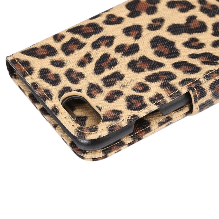 For  iPhone 8 & 7  Leopard Pattern Horizontal Flip Leather Case with Holder & Card Slots & Wallet