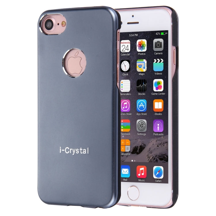 i-Crystal for  iPhone 8 & 7  Metal Protective Back Case