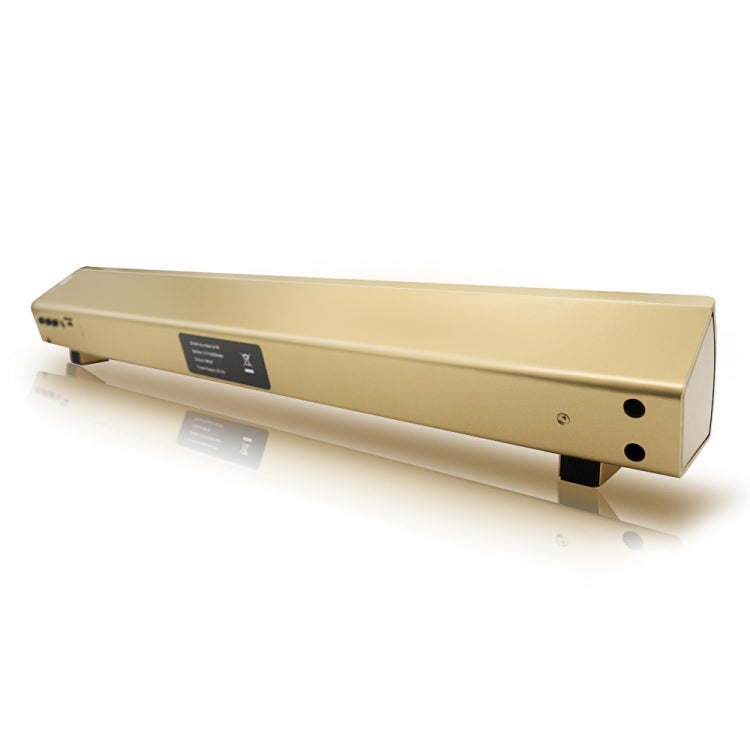 Soundbar LP-08 (CE0150) USB MP3 Player 2.1CH Bluetooth Wireless Sound Bar Speaker (Gold)