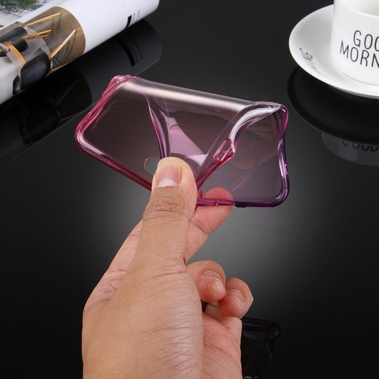 For  iPhone 8 & 7  Stylish Clear Crystal Gradient Color Acrylic + TPU Protective Case Back Cover