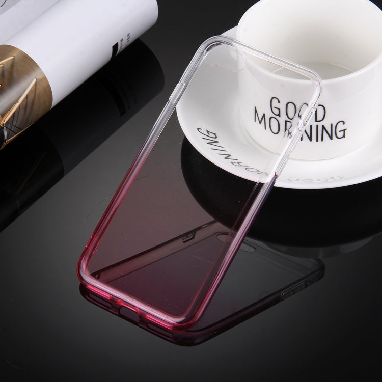 For  iPhone 8 & 7  Stylish Clear Crystal Gradient Color Acrylic + TPU Protective Case Back Cover