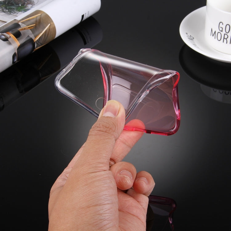 For  iPhone 8 & 7  Stylish Clear Crystal Gradient Color Acrylic + TPU Protective Case Back Cover
