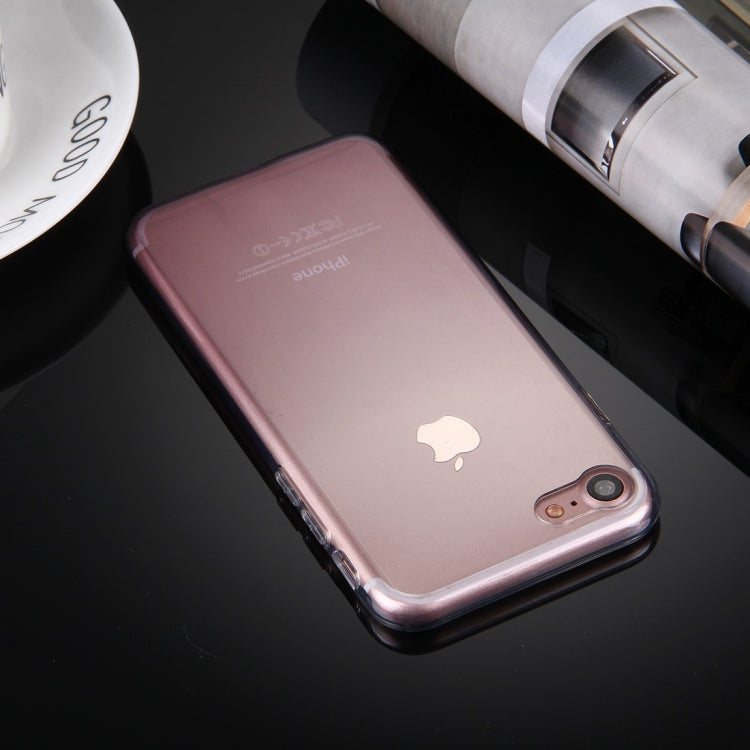 For  iPhone 8 & 7  Stylish Clear Crystal Gradient Color Acrylic + TPU Protective Case Back Cover
