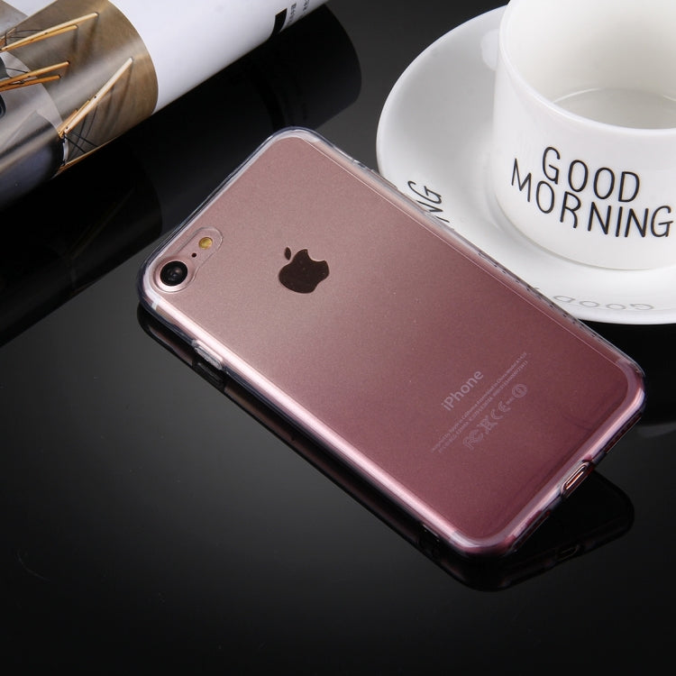 For  iPhone 8 & 7  Stylish Clear Crystal Gradient Color Acrylic + TPU Protective Case Back Cover