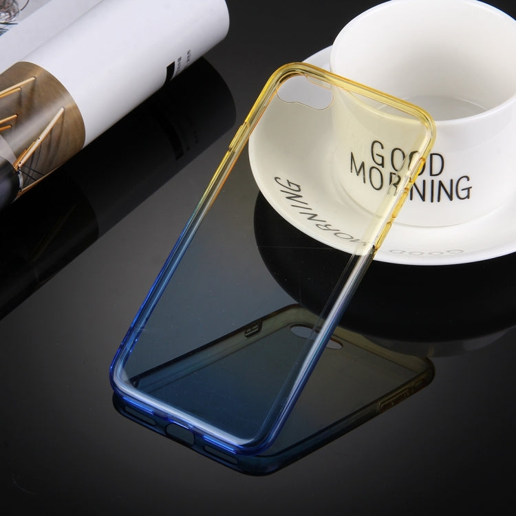 For  iPhone 8 & 7  Stylish Clear Crystal Gradient Color Acrylic + TPU Protective Case Back Cover