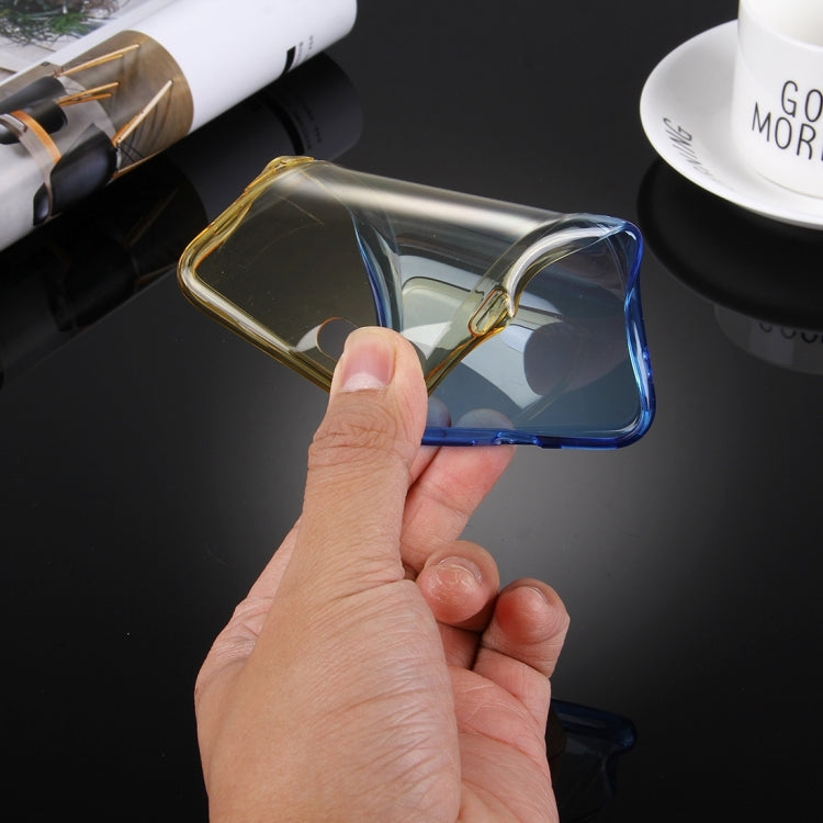 For  iPhone 8 & 7  Stylish Clear Crystal Gradient Color Acrylic + TPU Protective Case Back Cover