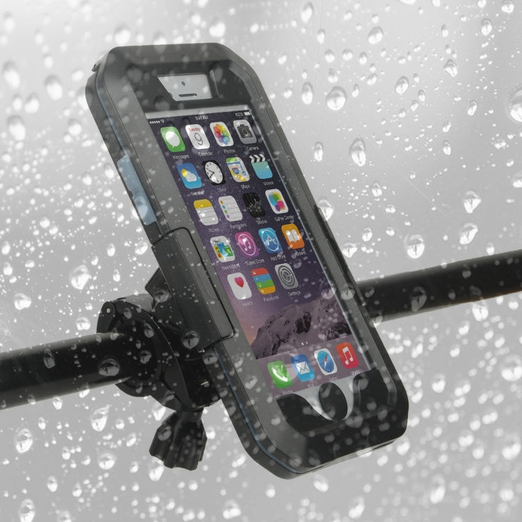 5 in 1 for  iPhone 8 & 7  IPX8 Silicone + TPU Outdoor Waterproof Explosion-proof Protective Case(Black)