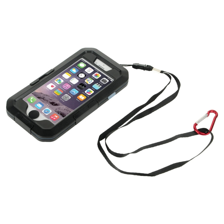 5 in 1 for  iPhone 8 & 7  IPX8 Silicone + TPU Outdoor Waterproof Explosion-proof Protective Case(Black)