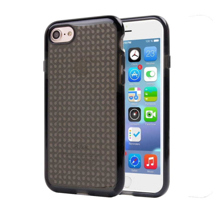 For  iPhone 8 & 7  Dumbbell Texture Transparent TPU Protective Case