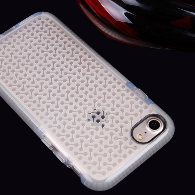 For  iPhone 8 & 7  Dumbbell Texture Transparent TPU Protective Case
