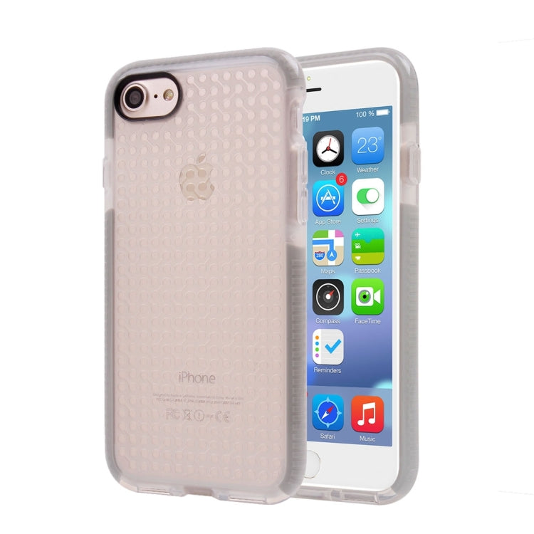 For  iPhone 8 & 7  Dumbbell Texture Transparent TPU Protective Case