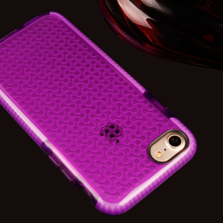 For  iPhone 8 & 7  Dumbbell Texture Transparent TPU Protective Case