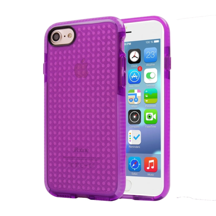 For  iPhone 8 & 7  Dumbbell Texture Transparent TPU Protective Case