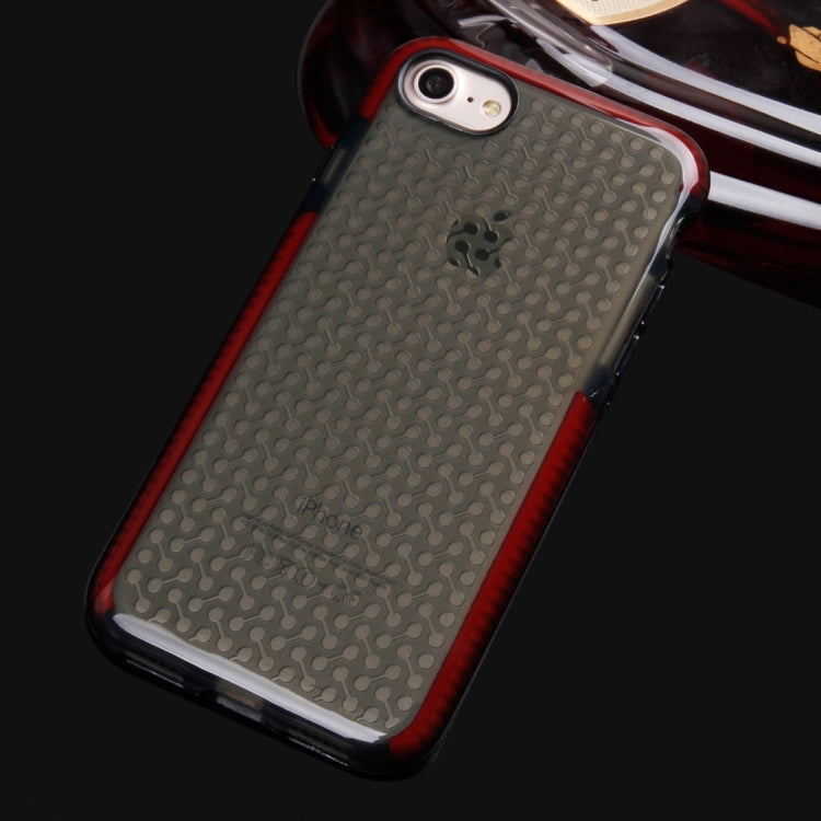 For  iPhone 8 & 7  Dumbbell Texture Transparent TPU Protective Case