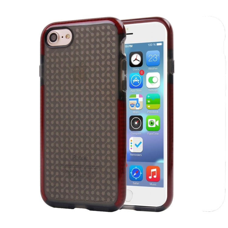 For  iPhone 8 & 7  Dumbbell Texture Transparent TPU Protective Case