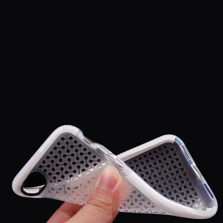 For  iPhone 8 & 7  Dumbbell Texture Transparent TPU Protective Case