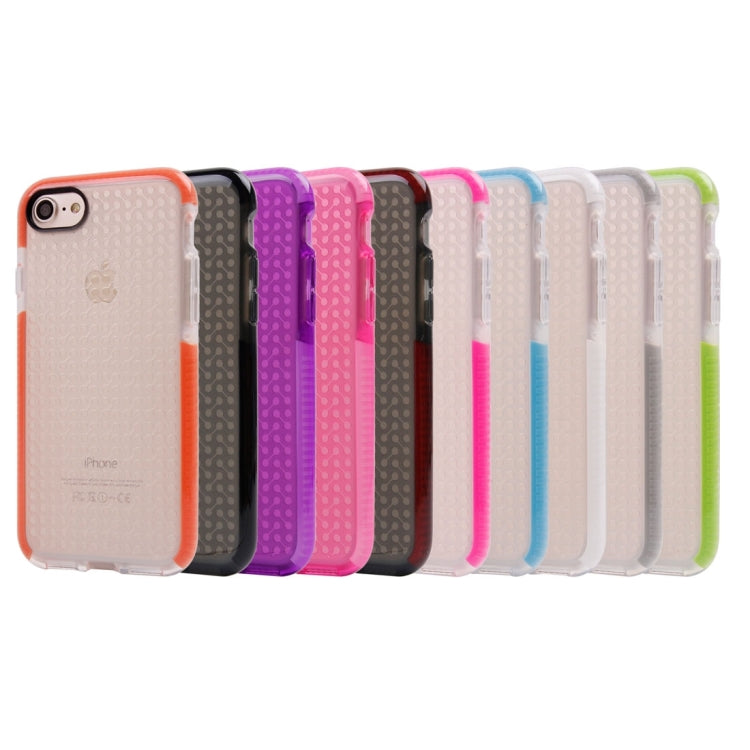 For  iPhone 8 & 7  Dumbbell Texture Transparent TPU Protective Case