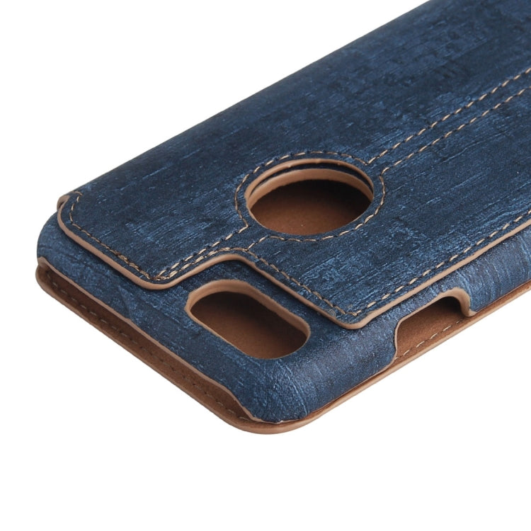 For  iPhone 8 & 7  Ultra-thin Wood Texture Horizontal Flip PU Leather Protective Case with Holder
