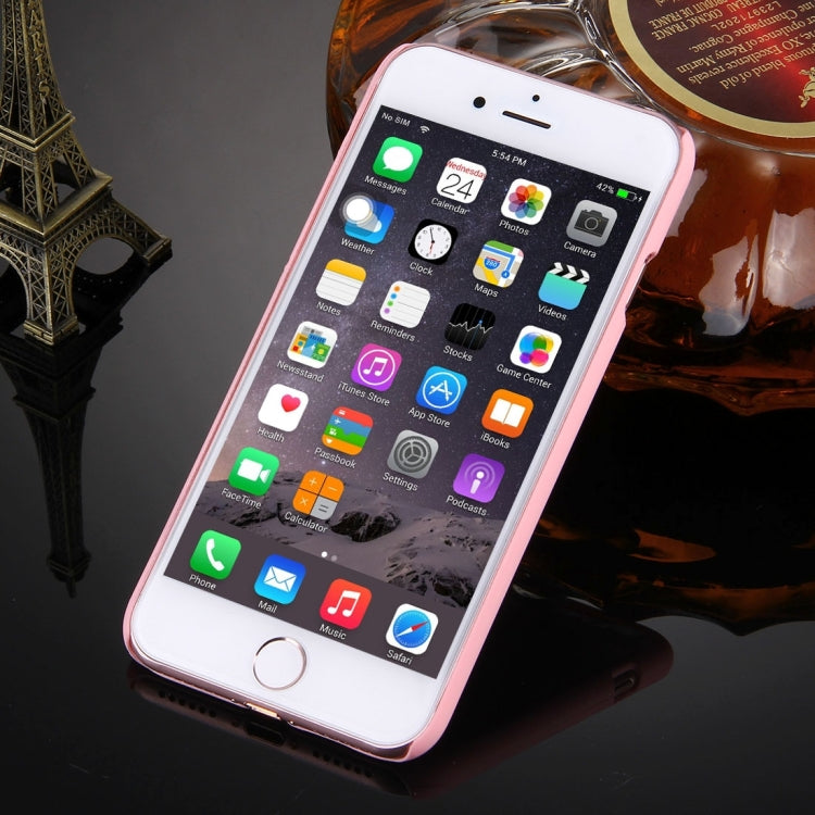 For  iPhone 8 & 7  Embossed Lotus Pattern Plastic Protective Back Cover Case