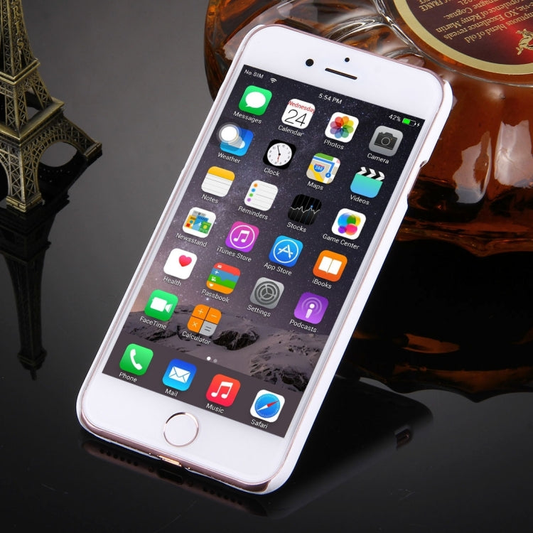 For  iPhone 8 & 7  Embossed Lotus Pattern Plastic Protective Back Cover Case