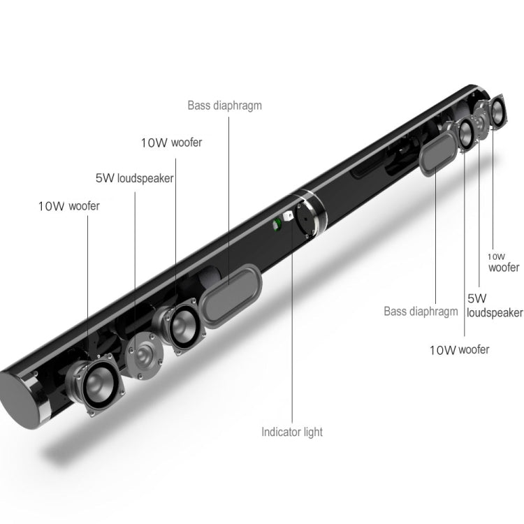 LP1807 Wireless Bluetooth Speaker, Support  AUX / Optical / HDMI ARC / RCA / Subwoofer / USB