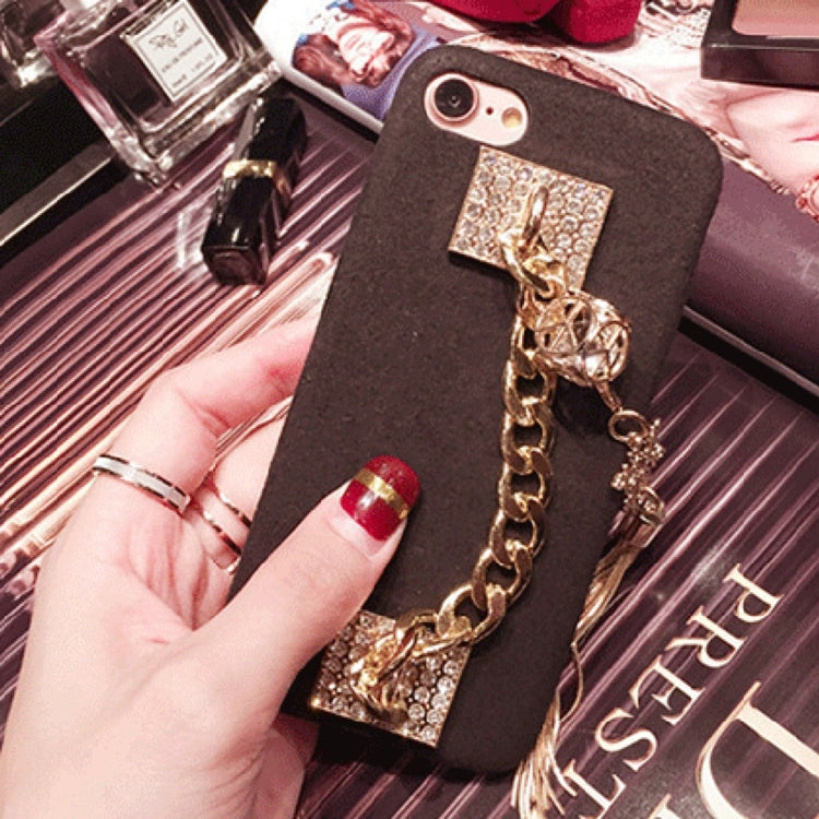 For  iPhone 8 & 7  Back Cover Case with Tassel Pendant & Lanyard