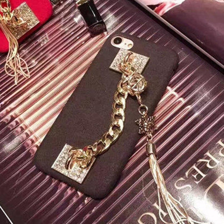 For  iPhone 8 & 7  Back Cover Case with Tassel Pendant & Lanyard