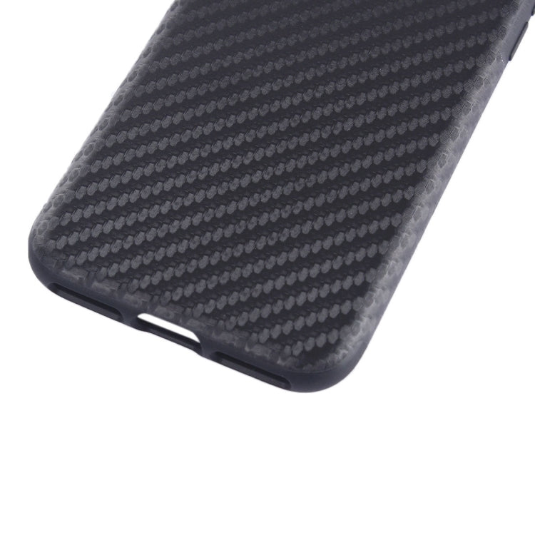 For iPhone 8 Plus & 7 Plus   Carbon Fiber Texture Soft PU  Protective Case Back Cover