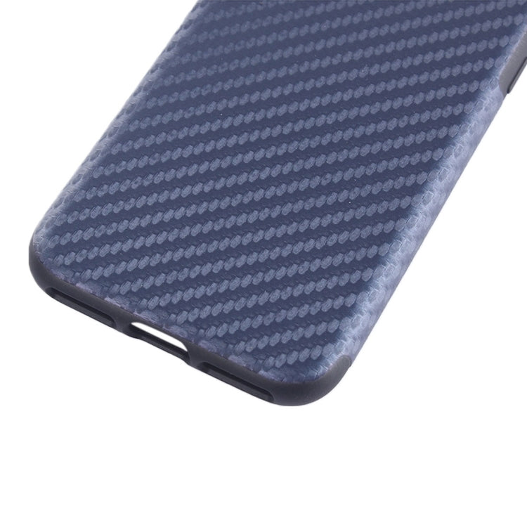 For iPhone 8 Plus & 7 Plus   Carbon Fiber Texture Soft PU  Protective Case Back Cover