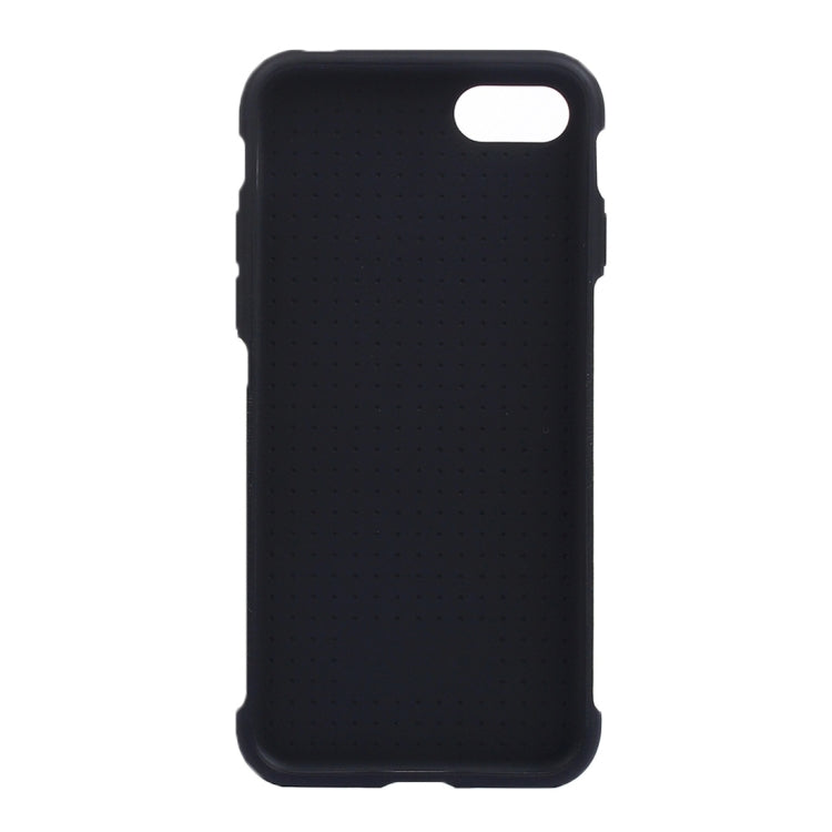 For iPhone 8 Plus & 7 Plus   Carbon Fiber Texture Soft PU  Protective Case Back Cover