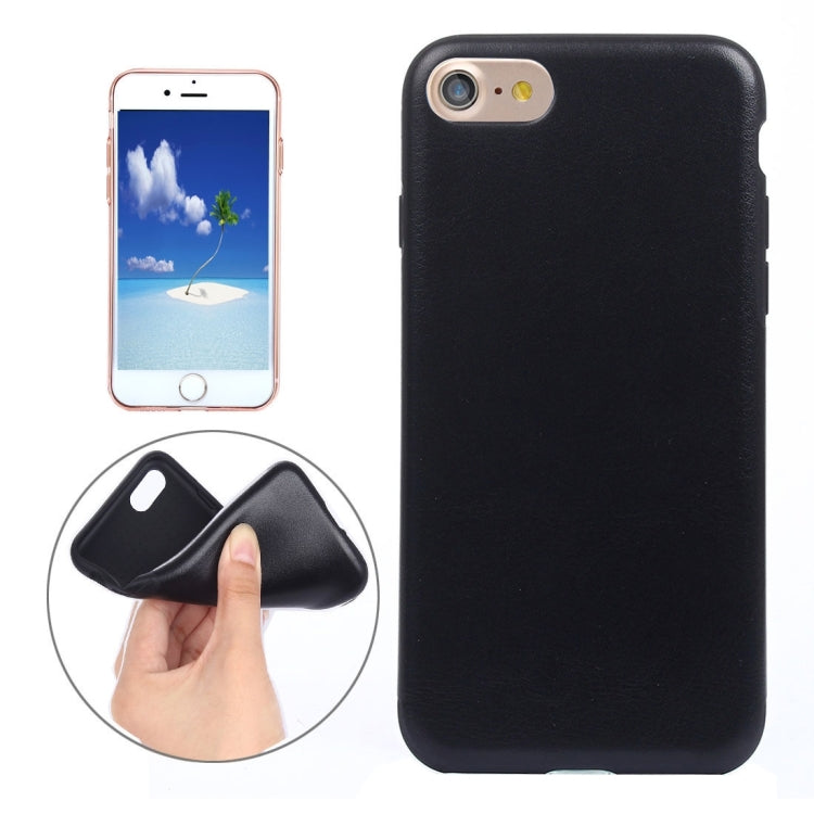 For  iPhone 8 & 7  Crazy Horse Texture Soft PU Protective Leather Case