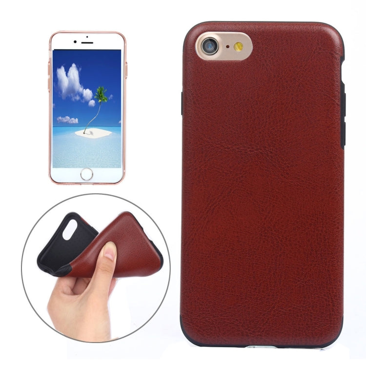 For iPhone SE 2020 & 8 & 7 Crazy Horse Texture Soft PU Protective Leather Case