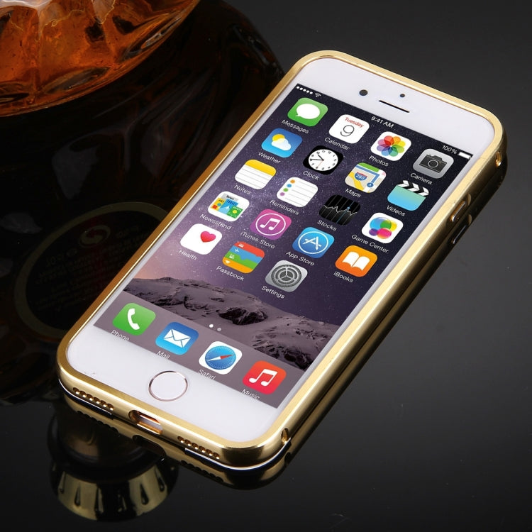 For  iPhone 8 & 7  Separable Electroplating Mirror Push Pull PC Protective Case Back Shell Cover + Metal Bumper Frame
