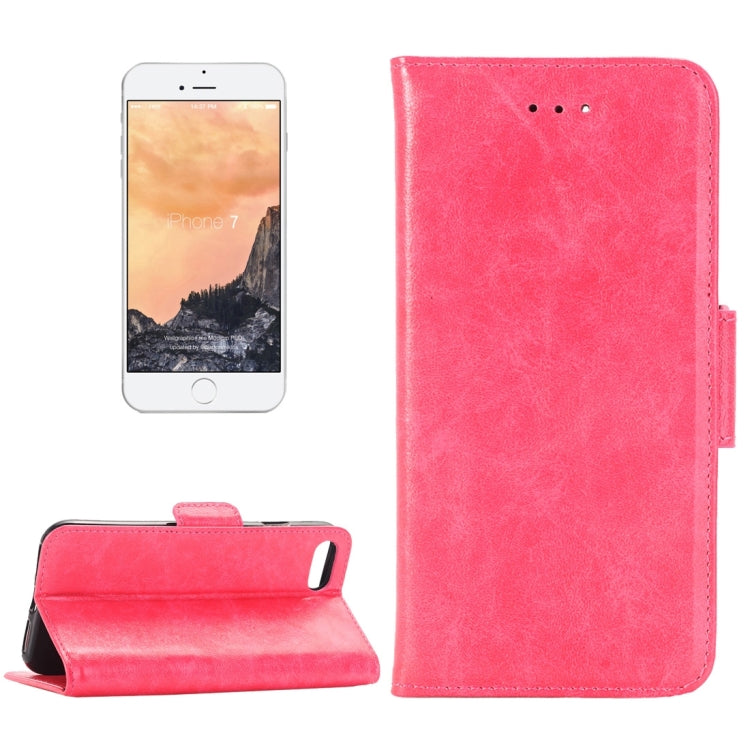 For  iPhone 8 & 7  Crazy Horse Texture  Horizontal Flip Leather Case with Holder & Card Slots & Wallet