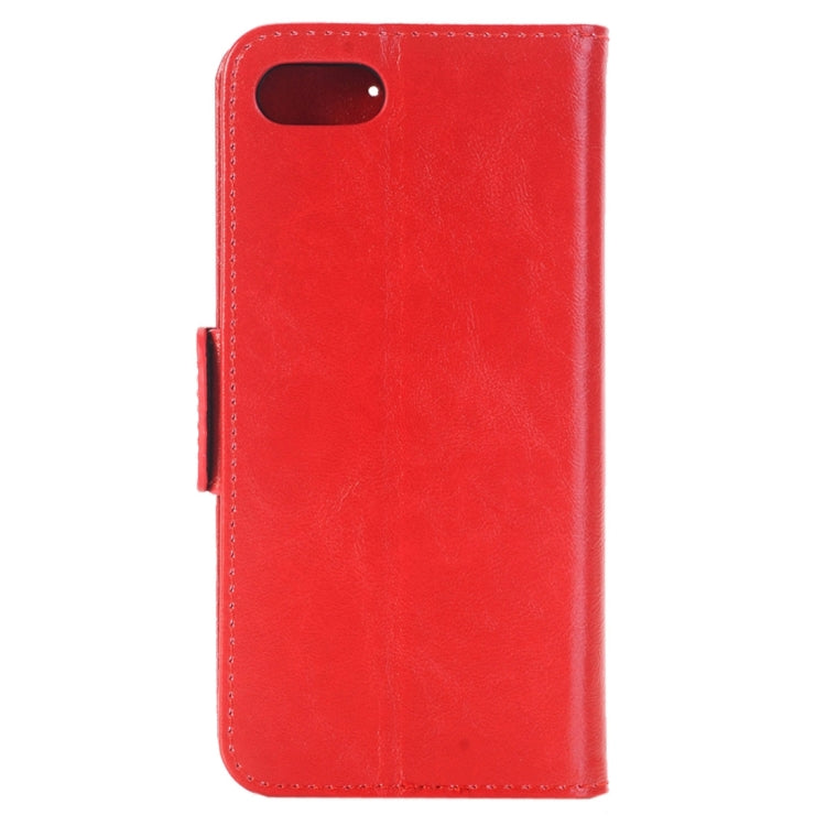 For  iPhone 8 & 7  Crazy Horse Texture  Horizontal Flip Leather Case with Holder & Card Slots & Wallet
