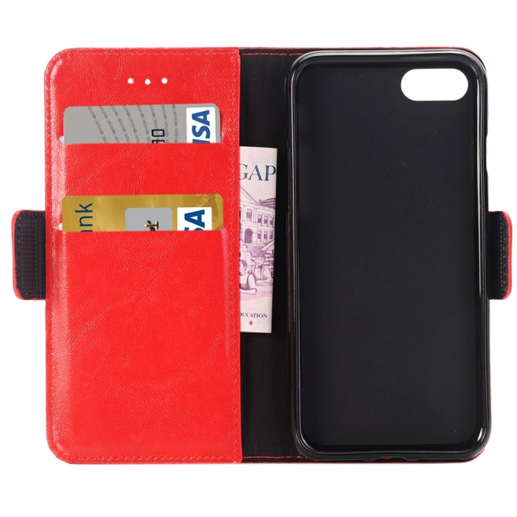 For  iPhone 8 & 7  Crazy Horse Texture  Horizontal Flip Leather Case with Holder & Card Slots & Wallet