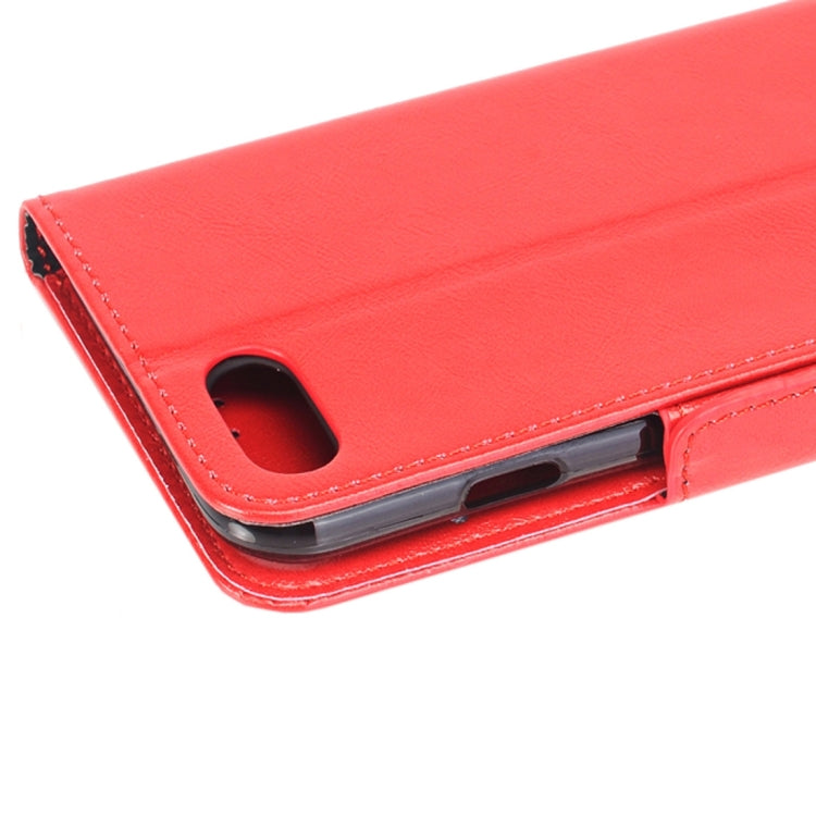 For  iPhone 8 & 7  Crazy Horse Texture  Horizontal Flip Leather Case with Holder & Card Slots & Wallet