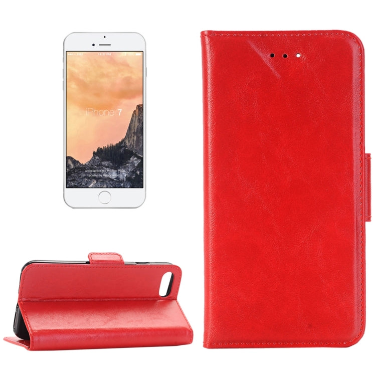 For  iPhone 8 & 7  Crazy Horse Texture  Horizontal Flip Leather Case with Holder & Card Slots & Wallet
