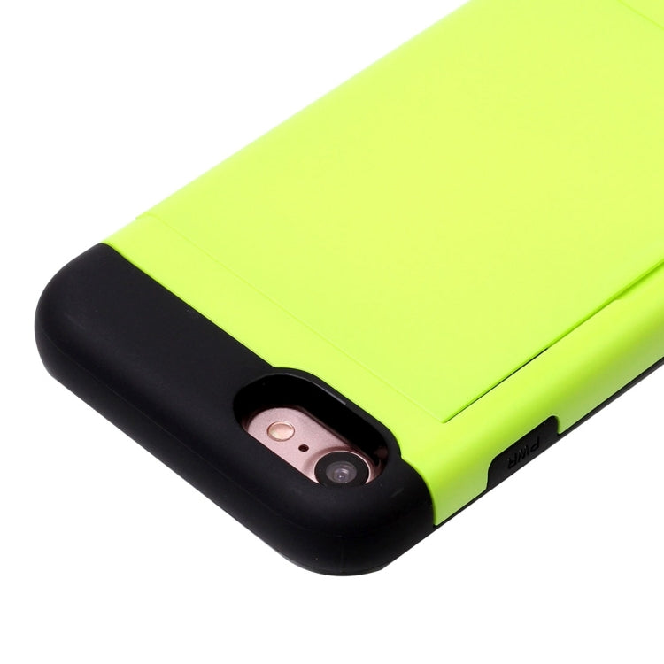 For  iPhone 8 & 7  Slide Style TPU + PC Combination Case with Card Slot
