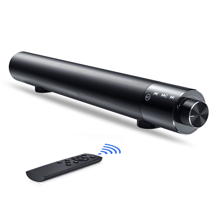 SOUND BAR X6 Bluetooth 5.0 Cylinder Metal Bluetooth Speaker(Black)
