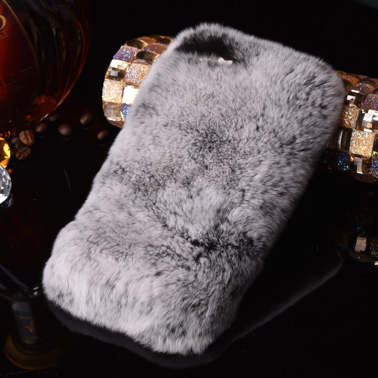 For  iPhone 8 & 7  Genuine Rabbit Hair Diamond Encrusted Thickened PC Protective Case