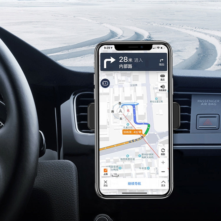 TOTUDESIGN DCTV-13 Exquisite Series 360 Degree Rotating Car Double Clip Air Outlet 4.7 - 6.5 inch Mobile Phone Bracket