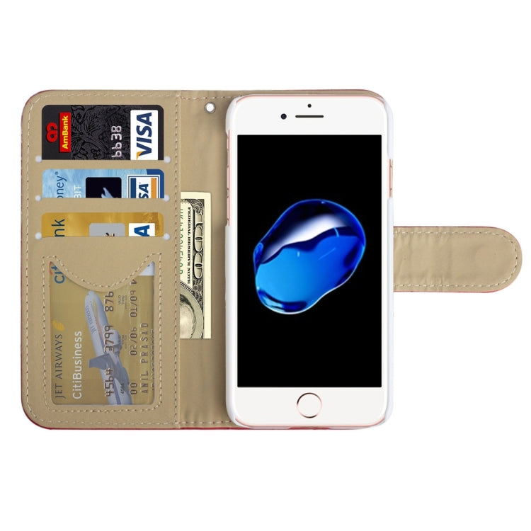 AA00355 For  iPhone 8 & 7  Diamond Lattice Texture Horizontal Flip Leather Protective Case with Holder & Card Slots & Wallet & Photo Frame