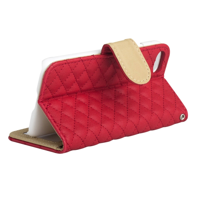 AA00355 For  iPhone 8 & 7  Diamond Lattice Texture Horizontal Flip Leather Protective Case with Holder & Card Slots & Wallet & Photo Frame