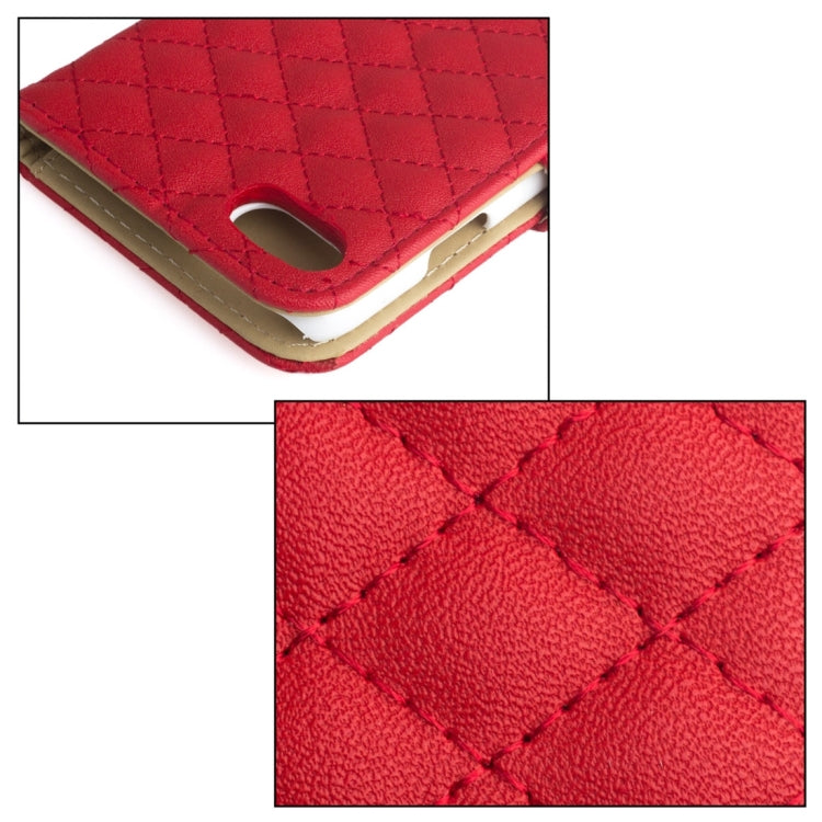 AA00355 For  iPhone 8 & 7  Diamond Lattice Texture Horizontal Flip Leather Protective Case with Holder & Card Slots & Wallet & Photo Frame