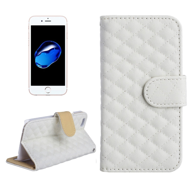 AA00355 For  iPhone 8 & 7  Diamond Lattice Texture Horizontal Flip Leather Protective Case with Holder & Card Slots & Wallet & Photo Frame
