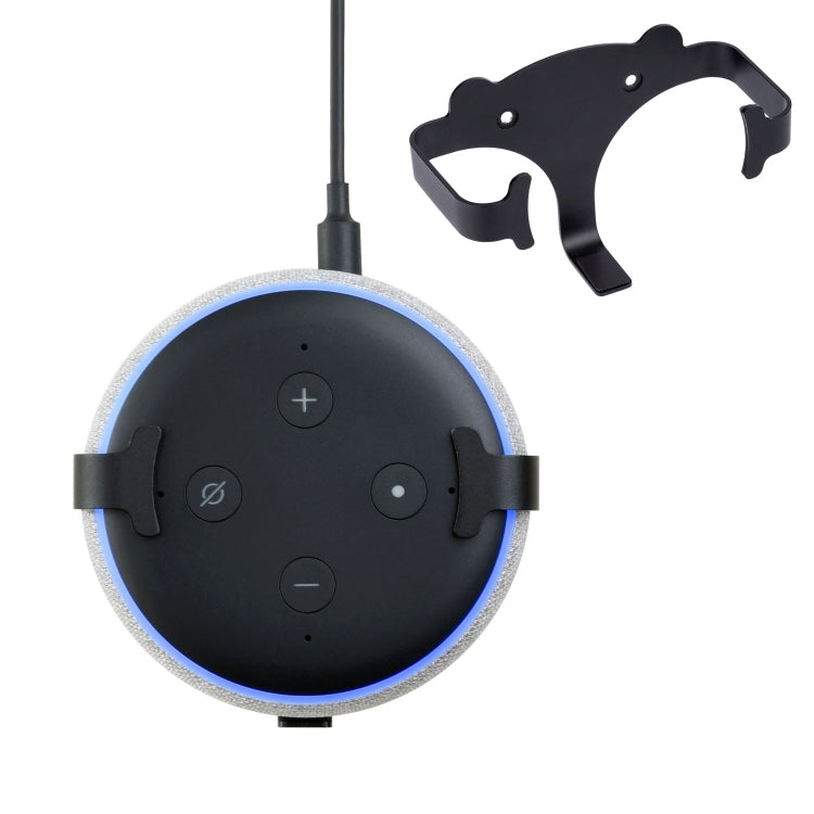 Wall Mount Hanger Holder Stand for Home Voice Assistants, Amazon Echo Dot 3rd Generation Only(Black)