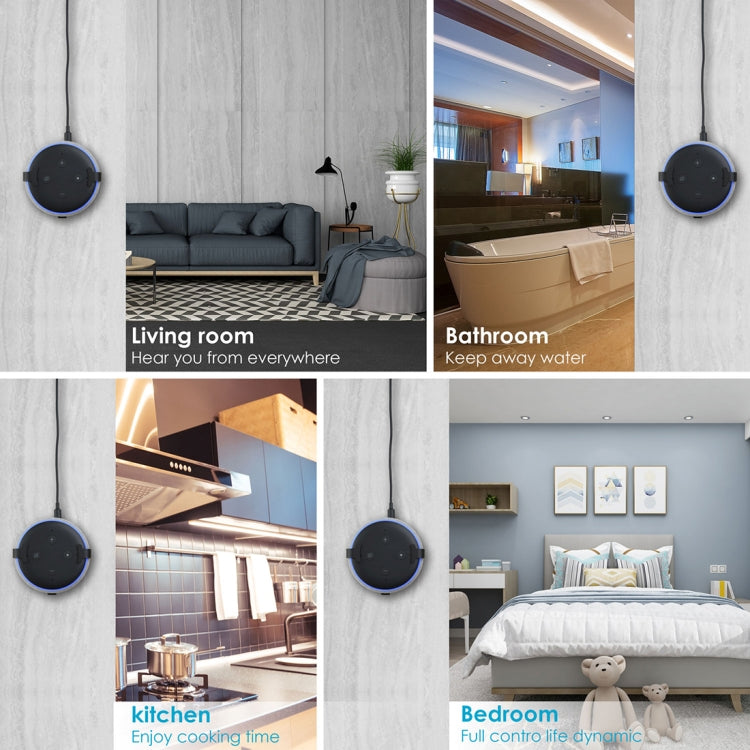 Wall Mount Hanger Holder Stand for Home Voice Assistants, Amazon Echo Dot 3rd Generation Only(Black)