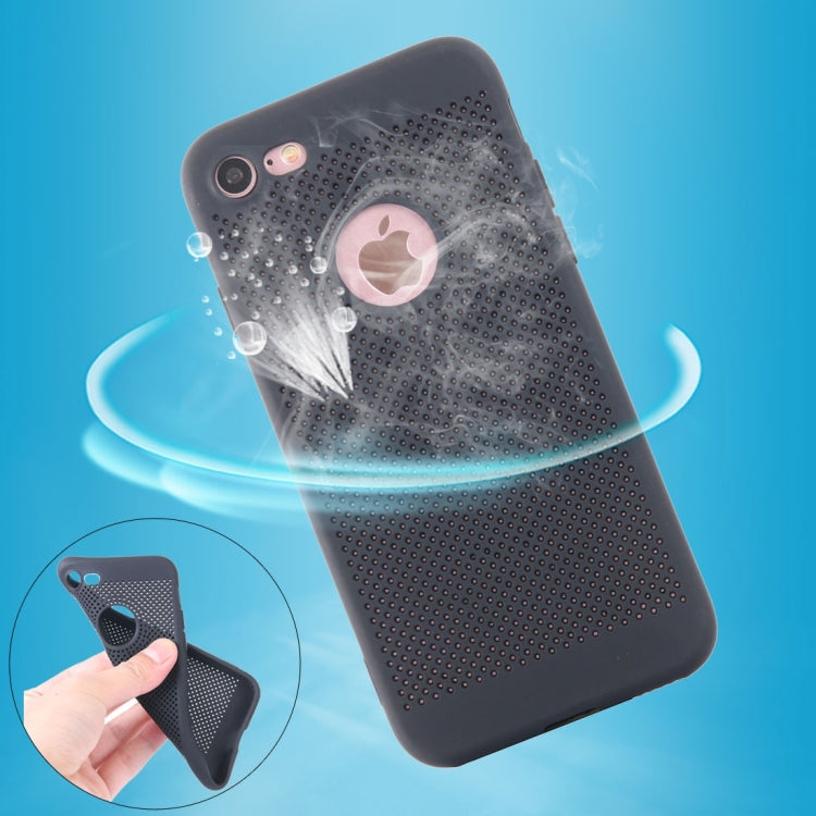 For  iPhone 8 & 7  Heat Dissipation Mesh TPU Protective Back Cover Case