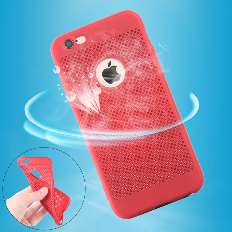 For  iPhone 8 & 7  Heat Dissipation Mesh TPU Protective Back Cover Case